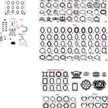 Intra απο ξύλο plywood 3mm-4mm πάχος - Διανύσματα πλαισίων καθρέφτη Δίασταση 30x30 cm Intraeaxys-e1g2zdol - Image 1