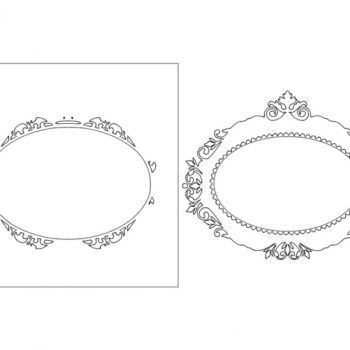 Intra απο ξύλο plywood 3mm-4mm πάχος - Πλαίσιο καθρέφτη 05 Δίασταση 30x30 cm Intraeaxys-0789g415 - Image 1