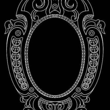 Intra απο ξύλο plywood 3mm-4mm πάχος - Κορνίζα καθρέφτη 0554 Δίασταση 30x30 cm Intraeaxys-yonqyxor - Image 1