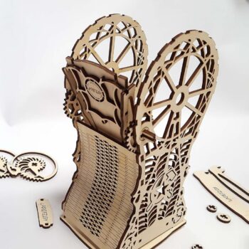 Intra απο ξύλο plywood 3mm-4mm πάχος - Ξύλινος Διακοσμητικός Κουμπαράς 3mm Δίασταση 30x30 cm Intraeaxys-lopqj067 - Image 3