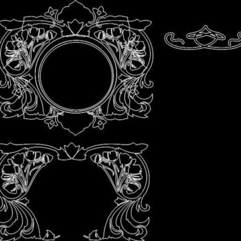 Intra απο ξύλο plywood 3mm-4mm πάχος - Floral Κορνίζα καθρέφτη Δίασταση 30x30 cm Intraeaxys-p7ydj67q - Image 1