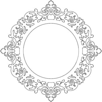 Intra απο ξύλο plywood 3mm-4mm πάχος - Ayna Πλαίσιο Καθρέφτη Στρογγυλό Δίασταση 30x30 cm Intraeaxys-qome5873 - Image 1