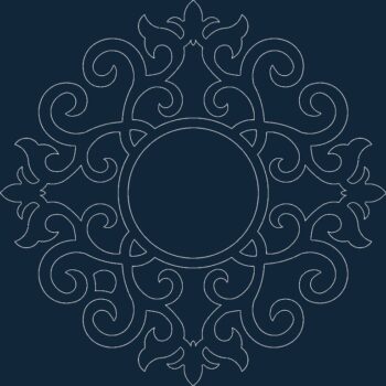 Intra απο ξύλο plywood 3mm-4mm πάχος - Πλαίσιο καθρέφτη Στρογγυλό Δίασταση 30x30 cm Intraeaxys-5eoxdq7z - Image 1