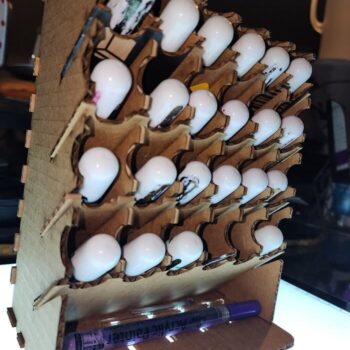 Intra απο ξύλο plywood 3mm-4mm πάχος - Σχάρα αποθήκευσης μελάνης αλκοόλης Δίασταση 30x30 cm Intraeaxys-pok3ekj7 - Image 3