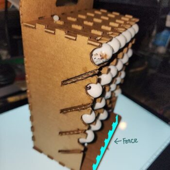 Intra απο ξύλο plywood 3mm-4mm πάχος - Σχάρα αποθήκευσης μελάνης αλκοόλης Δίασταση 30x30 cm Intraeaxys-pok3ekj7 - Image 4