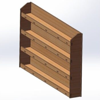 Intra απο ξύλο plywood 3mm-4mm πάχος - Ράφι αποθήκευσης βαφής 3mm Δίασταση 30x30 cm Intraeaxys-91jd6q81 - Image 5