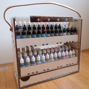 Intra απο ξύλο plywood 3mm-4mm πάχος - Ράφι αποθήκευσης χρωμάτων Caddy Δίασταση 30x30 cm Intraeaxys-voq2q86o - Image 1