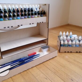 Intra απο ξύλο plywood 3mm-4mm πάχος - Ράφι αποθήκευσης χρωμάτων Caddy Δίασταση 30x30 cm Intraeaxys-voq2q86o - Image 7