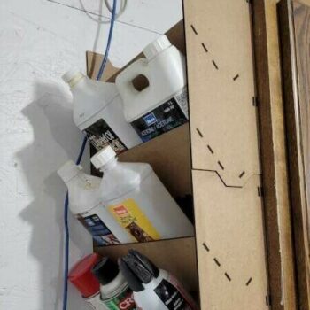 Intra απο ξύλο plywood 3mm-4mm πάχος - Θήκη για μπογιές σε σπρέι Δίασταση 30x30 cm Intraeaxys-yon0ndk7 - Image 5