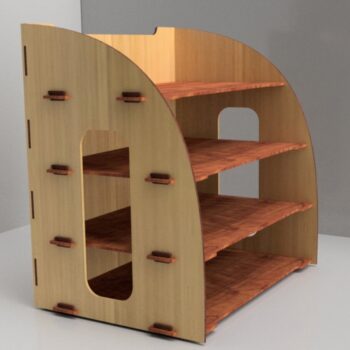 Intra απο ξύλο plywood 3mm-4mm πάχος - Οργάνωση χαρτιού επιφάνειας εργασίας Δίασταση 30x30 cm Intraeaxys-67wl8e31 - Image 3