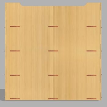 Intra απο ξύλο plywood 3mm-4mm πάχος - Οργάνωση χαρτιού επιφάνειας εργασίας Δίασταση 30x30 cm Intraeaxys-67wl8e31 - Image 4