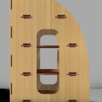 Intra απο ξύλο plywood 3mm-4mm πάχος - Οργάνωση χαρτιού επιφάνειας εργασίας Δίασταση 30x30 cm Intraeaxys-67wl8e31 - Image 5