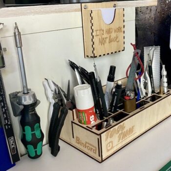 Intra απο ξύλο plywood 3mm-4mm πάχος - Desktop Tool Organizer 3mm Δίασταση 30x30 cm Intraeaxys-075ygxko - Image 1