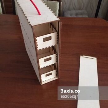 Intra απο ξύλο plywood 3mm-4mm πάχος - Αρχείο PDF Wood Storage Box Δίασταση 30x30 cm Intraeaxys-eo206xq7 - Image 1