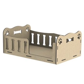 Intra απο ξύλο plywood 3mm-4mm πάχος - Ξύλινο κρεβάτι για σκύλους για κατοικίδια Δίασταση 30x30 cm Intraeaxys-51rre0m1 - Image 1