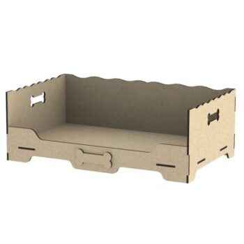 Intra απο ξύλο plywood 3mm-4mm πάχος - Ξύλινο κρεβάτι για σκύλους προμήθειες για κατοικίδια Δίασταση 30x30 cm Intraeaxys-6o3yw0p7 - Image 1