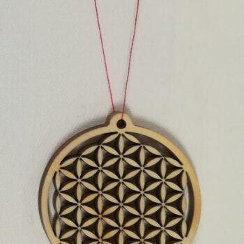 Intra απο ξύλο plywood 3mm-4mm πάχος - Μενταγιόν Flower Of Life Δίασταση 30x30 cm Intraeaxys-6o3ylkq7 - Image 1