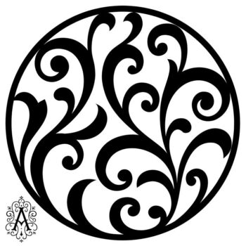 Intra απο ξύλο plywood 3mm-4mm πάχος - Floral κυκλικό μοτίβο πρότυπο Δίασταση 30x30 cm Intraeaxys-m1d628y7 - Image 1