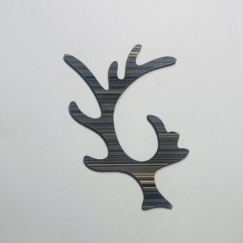 Intra απο ξύλο plywood 3mm-4mm πάχος - Κοπή ξύλου σε σχήμα κέρατου τάρανδου Δίασταση 30x30 cm Intraeaxys-91jdgm41 - Image 1