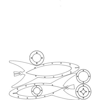 Intra απο ξύλο plywood 3mm-4mm πάχος - Τελικός πυραύλων Δίασταση 30x30 cm Intraeaxys-91j8npom - Image 1