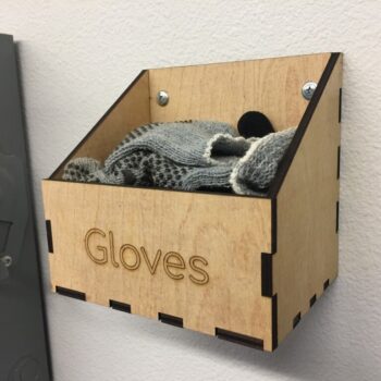 Intra απο ξύλο plywood 3mm-4mm πάχος - Γάντι Ξύλινο Επιτοίχιο Ράφι 5mm Δίασταση 30x30 cm Intraeaxys-91jd52l1 - Image 1