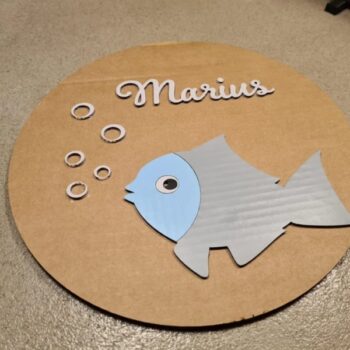 Intra απο ξύλο plywood 3mm-4mm πάχος - Πίνακας ονομάτων κύκλου παιδιού Δίασταση 30x30 cm Intraeaxys-eo058rw1 - Image 3