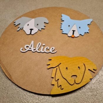 Intra απο ξύλο plywood 3mm-4mm πάχος - Πίνακας ονομάτων κύκλου παιδιού Δίασταση 30x30 cm Intraeaxys-eo058rw1 - Image 4