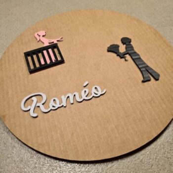 Intra απο ξύλο plywood 3mm-4mm πάχος - Πίνακας ονομάτων κύκλου παιδιού Δίασταση 30x30 cm Intraeaxys-eo058rw1 - Image 5