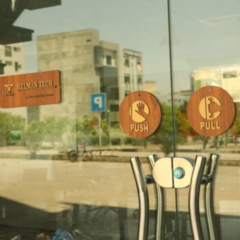 Intra απο ξύλο plywood 3mm-4mm πάχος - Πινακίδα Push Pull Door Δίασταση 30x30 cm Intraeaxys-voq2jn5o - Image 5