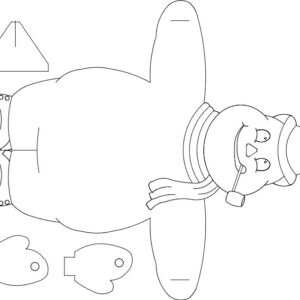 Intra απο ξύλο plywood 3mm-4mm πάχος - Χιονάνθρωπος Δίασταση 30x30 cm Intraeaxys-078pxjo5