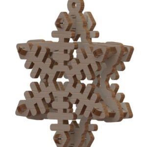 Intra απο ξύλο plywood 3mm-4mm πάχος - Νιφάδα χιονιού Δίασταση 30x30 cm Intraeaxys-e1gkp0yo