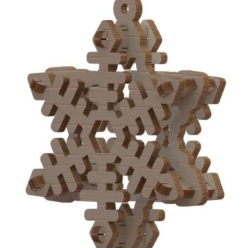 Intra απο ξύλο plywood 3mm-4mm πάχος - Νιφάδα χιονιού Δίασταση 30x30 cm Intraeaxys-e1gkp0yo - Image 1