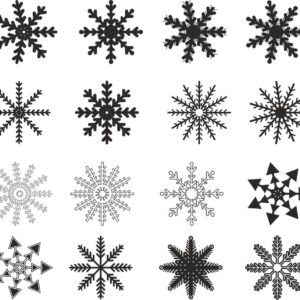 Intra απο ξύλο plywood 3mm-4mm πάχος - Νιφάδες χιονιού διάνυσμα Δίασταση 30x30 cm Intraeaxys-r7vk3l1d