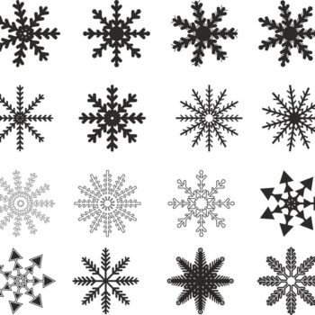 Intra απο ξύλο plywood 3mm-4mm πάχος - Νιφάδες χιονιού διάνυσμα Δίασταση 30x30 cm Intraeaxys-r7vk3l1d - Image 1