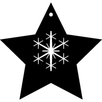 Intra απο ξύλο plywood 3mm-4mm πάχος - Νιφάδα χιονιού Δίασταση 30x30 cm Intraeaxys-6o364ron - Image 1