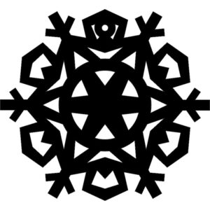 Intra απο ξύλο plywood 3mm-4mm πάχος - Νιφάδα χιονιού Δίασταση 30x30 cm Intraeaxys-d1lyzzom