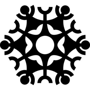 Intra απο ξύλο plywood 3mm-4mm πάχος - Σχέδιο νιφάδα χιονιού Δίασταση 30x30 cm Intraeaxys-voqygj12 - Image 1