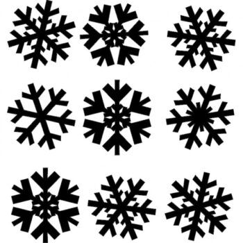 Intra απο ξύλο plywood 3mm-4mm πάχος - Νιφάδες χιονιού Snezhinki Δίασταση 30x30 cm Intraeaxys-075r9k1z - Image 1