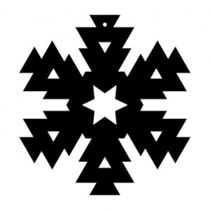 Intra απο ξύλο plywood 3mm-4mm πάχος - Σχέδιο νιφάδας χιονιού 416 Δίασταση 30x30 cm Intraeaxys-e1gxgd7l