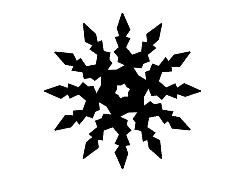 Intra απο ξύλο plywood 3mm-4mm πάχος - Snowflake Digital Cut Δίασταση 30x30 cm Intraeaxys-6o3vqp7n