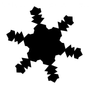 Intra απο ξύλο plywood 3mm-4mm πάχος - Snowflake Silhouette 4xb Δίασταση 30x30 cm Intraeaxys-m1dyje1k - Image 1