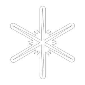 Intra απο ξύλο plywood 3mm-4mm πάχος - Νιφάδες χιονιού σιλουέτα διάνυσμα Δίασταση 30x30 cm Intraeaxys-67wp5mo2