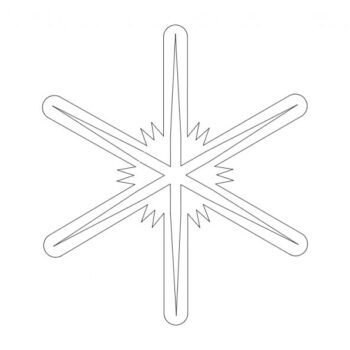 Intra απο ξύλο plywood 3mm-4mm πάχος - Νιφάδες χιονιού σιλουέτα διάνυσμα Δίασταση 30x30 cm Intraeaxys-67wp5mo2 - Image 1