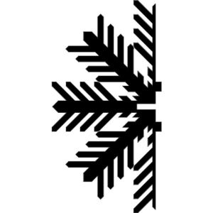 Intra απο ξύλο plywood 3mm-4mm πάχος - Νιφάδα χιονιού Δ Δίασταση 30x30 cm Intraeaxys-zo93xeok