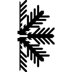 Intra απο ξύλο plywood 3mm-4mm πάχος - Νιφάδα χιονιού Γ Δίασταση 30x30 cm Intraeaxys-qomrjr13