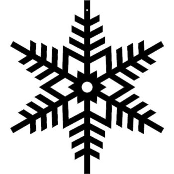 Intra απο ξύλο plywood 3mm-4mm πάχος - Σχεδιασμός Snowflake 7 Δίασταση 30x30 cm Intraeaxys-ro6d537x - Image 1