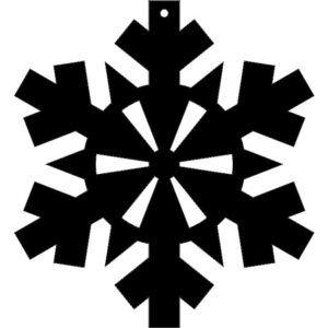 Intra απο ξύλο plywood 3mm-4mm πάχος - Σχέδιο νιφάδας χιονιού 41 Δίασταση 30x30 cm Intraeaxys-m1ddzl1k