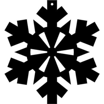 Intra απο ξύλο plywood 3mm-4mm πάχος - Σχέδιο νιφάδας χιονιού 41 Δίασταση 30x30 cm Intraeaxys-m1ddzl1k - Image 1