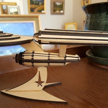 Intra απο ξύλο plywood 3mm-4mm πάχος - USS Enterprise Δίασταση 30x30 cm Intraeaxys-eo2y0jl1 - Image 4