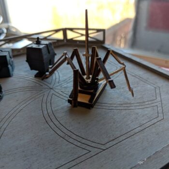 Intra απο ξύλο plywood 3mm-4mm πάχος - Star Wars Treadwell Droid Δίασταση 30x30 cm Intraeaxys-6o3840j1 - Image 3